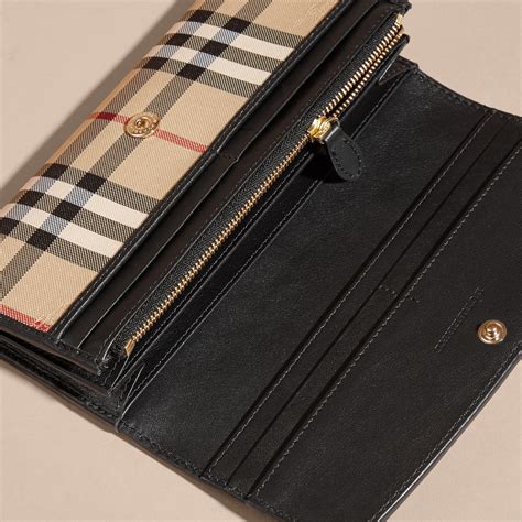 burberry horseferry check continental wallet|Burberry Horseferry Check and Leather Continental Wallet.